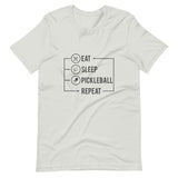 Eat, Sleep, Pickleball, Repeat - Short-Sleeve Unisex T-Shirt
